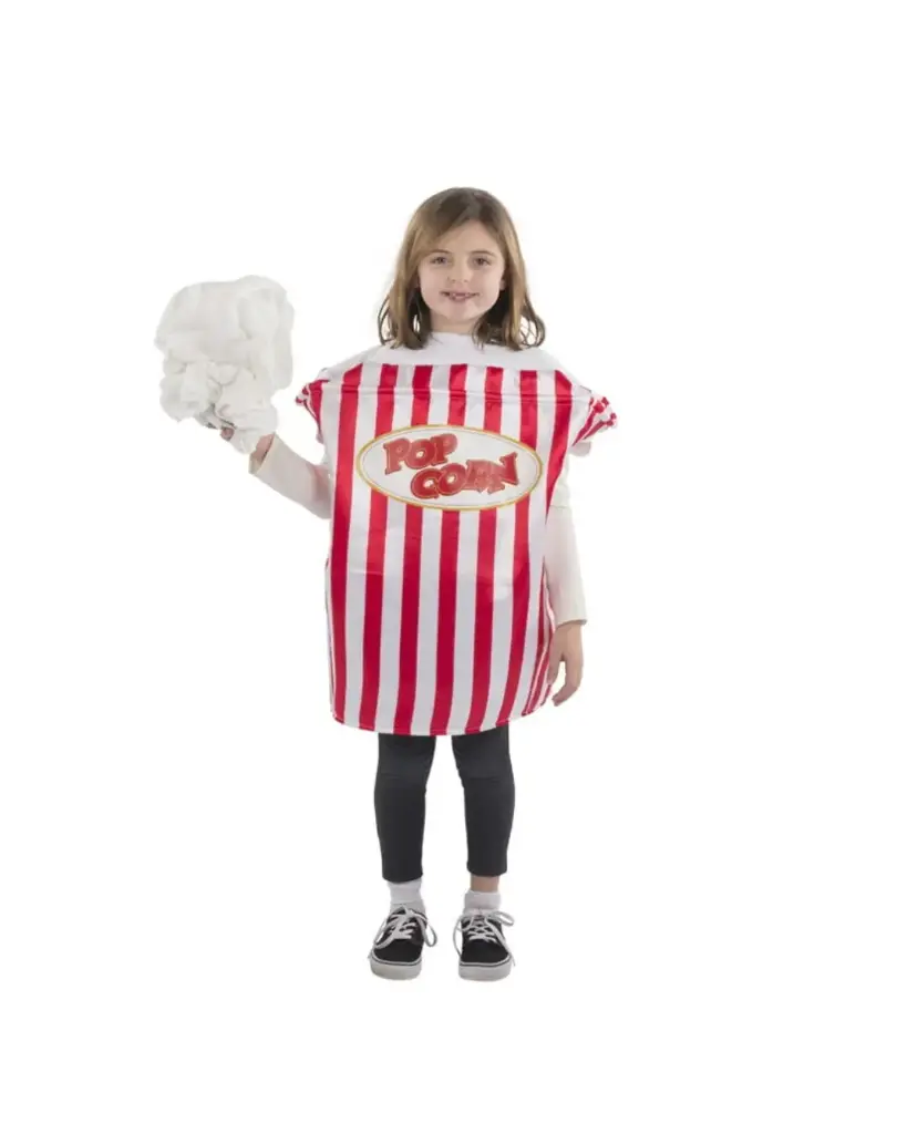 Pop Corn Costume Rental – Foam & Fleece Popcorn Fancy Dress for Parties
