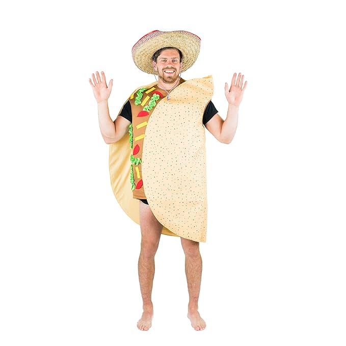 Taco Costume Rental – Fleece Food‑Themed Fancy Dress