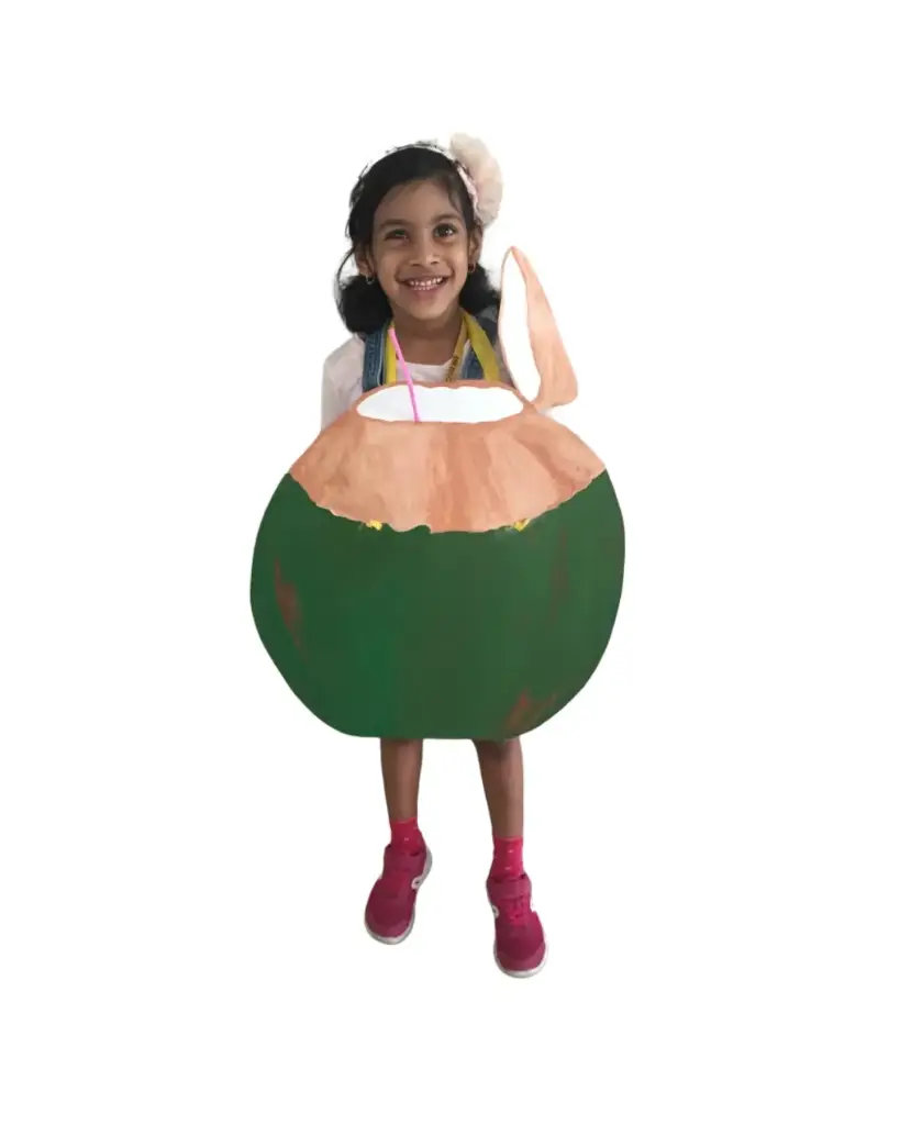 Coconut Costume Rental – Fun Tropical / Food Theme Fancy Dress
