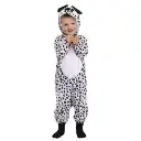 Dalmatian Dog Costume Rental for Kids & Adults – Spotted Faux Fur Jumpsuit