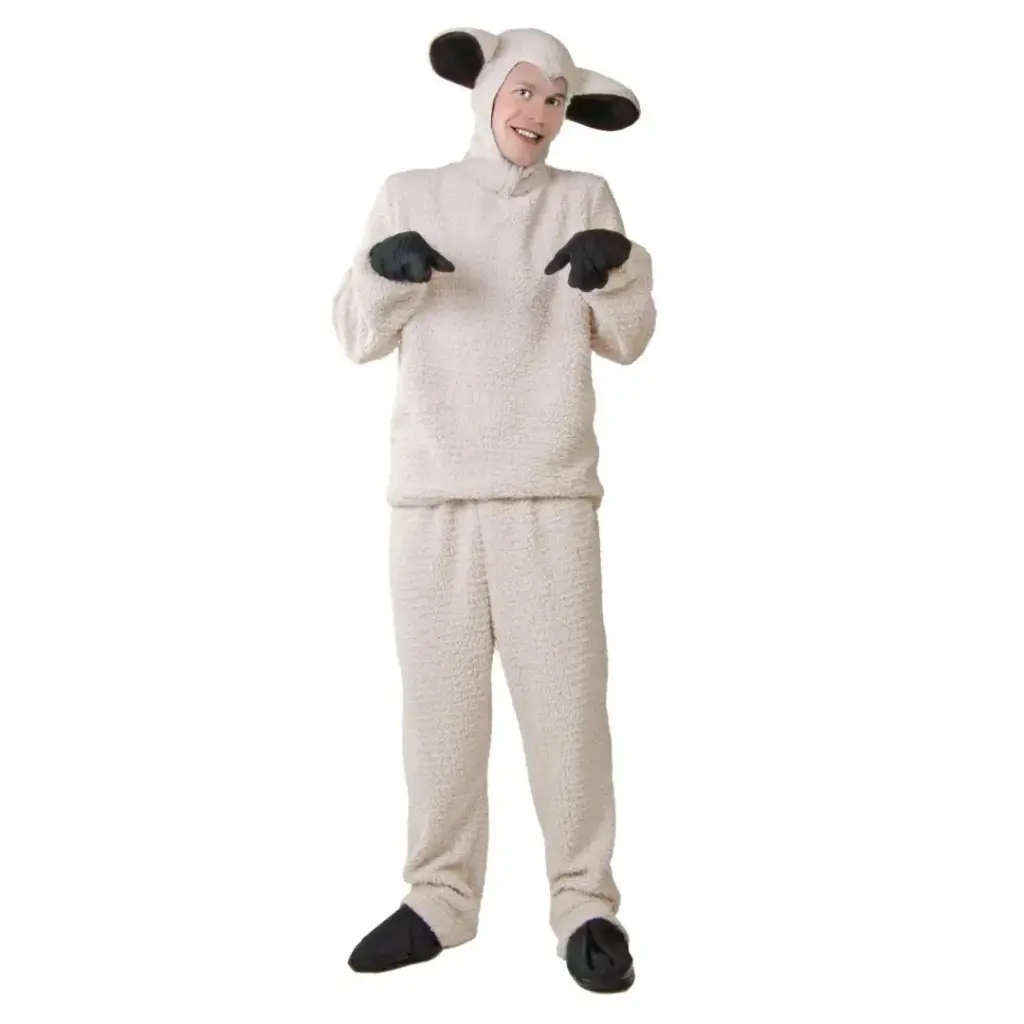 Lamb Costume Rental for Kids & adult– Soft & Fluffy Farm Dress-Up