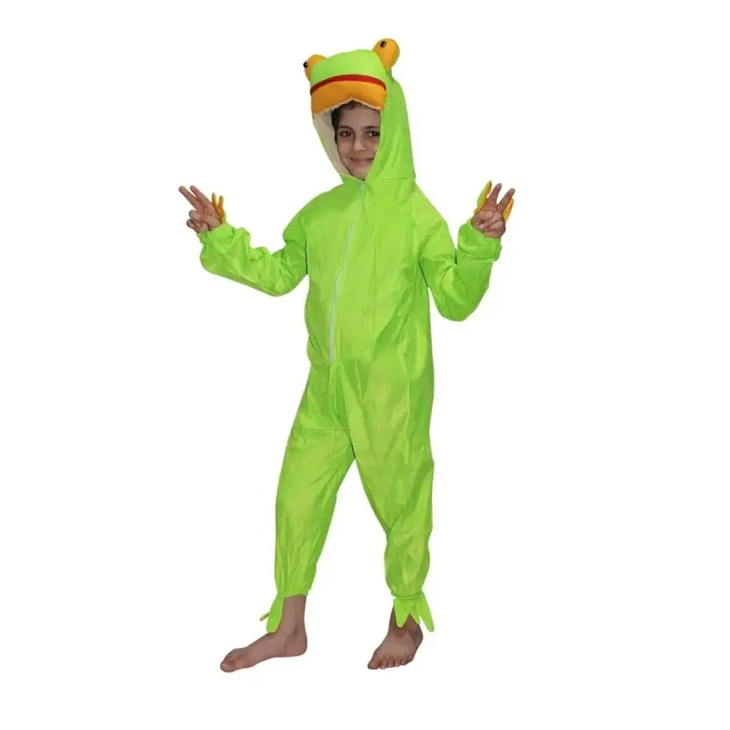 Green Frog Costume Rental for Kids & adults– Playful & Hop-Happy Dress-Up