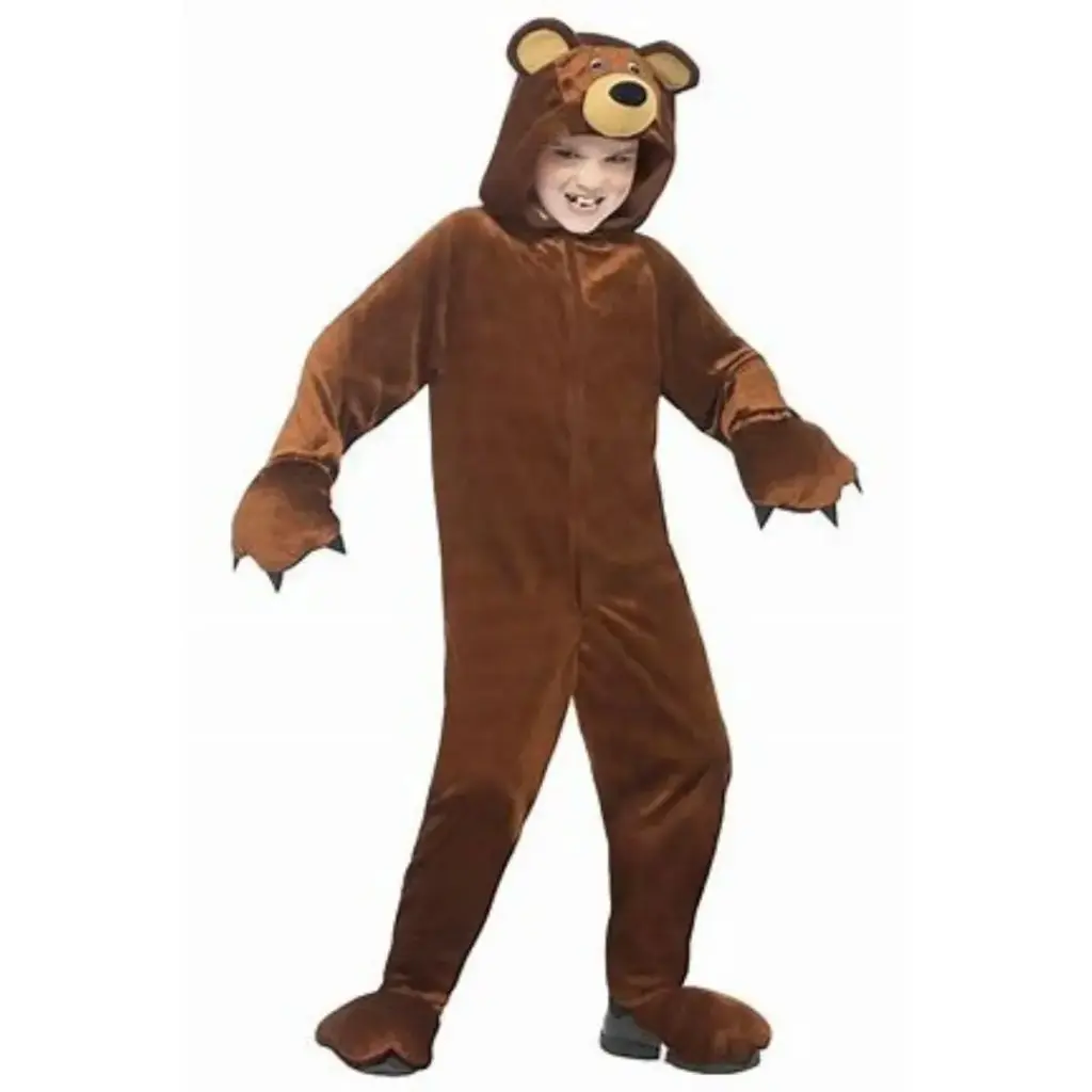 Bear Costume for Rent – Plush Faux Fur Jumpsuit