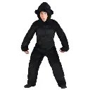 Black Gorilla Costume for Kids & adult– Jumpsuit with Tail, Mitts & Hood