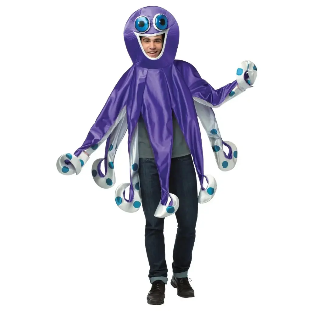 Multi‑Color Octopus Costume for Kids & adults– Tentacle Fun & Underwater Adventure