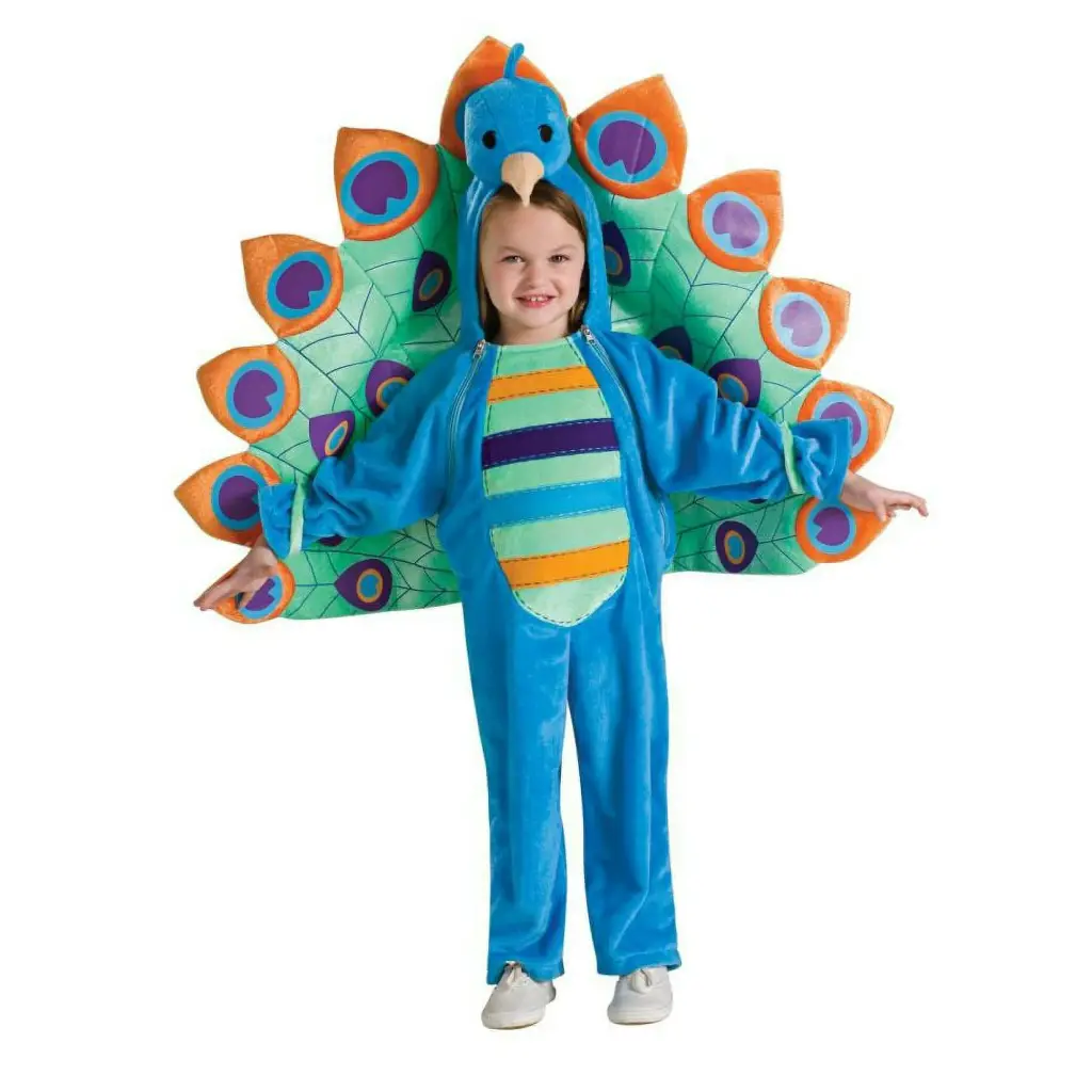 Multi-Color Peacock Costume Rental for Kids & adults – Vibrant Bird Fancy Dress