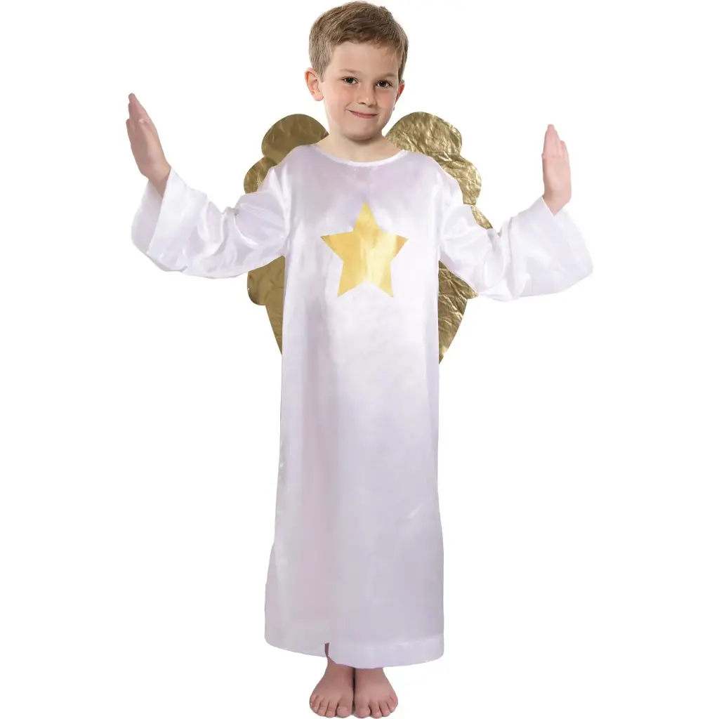 Angel Boy Costume Rental for Kids & adults– Heavenly Nativity Play Outfit