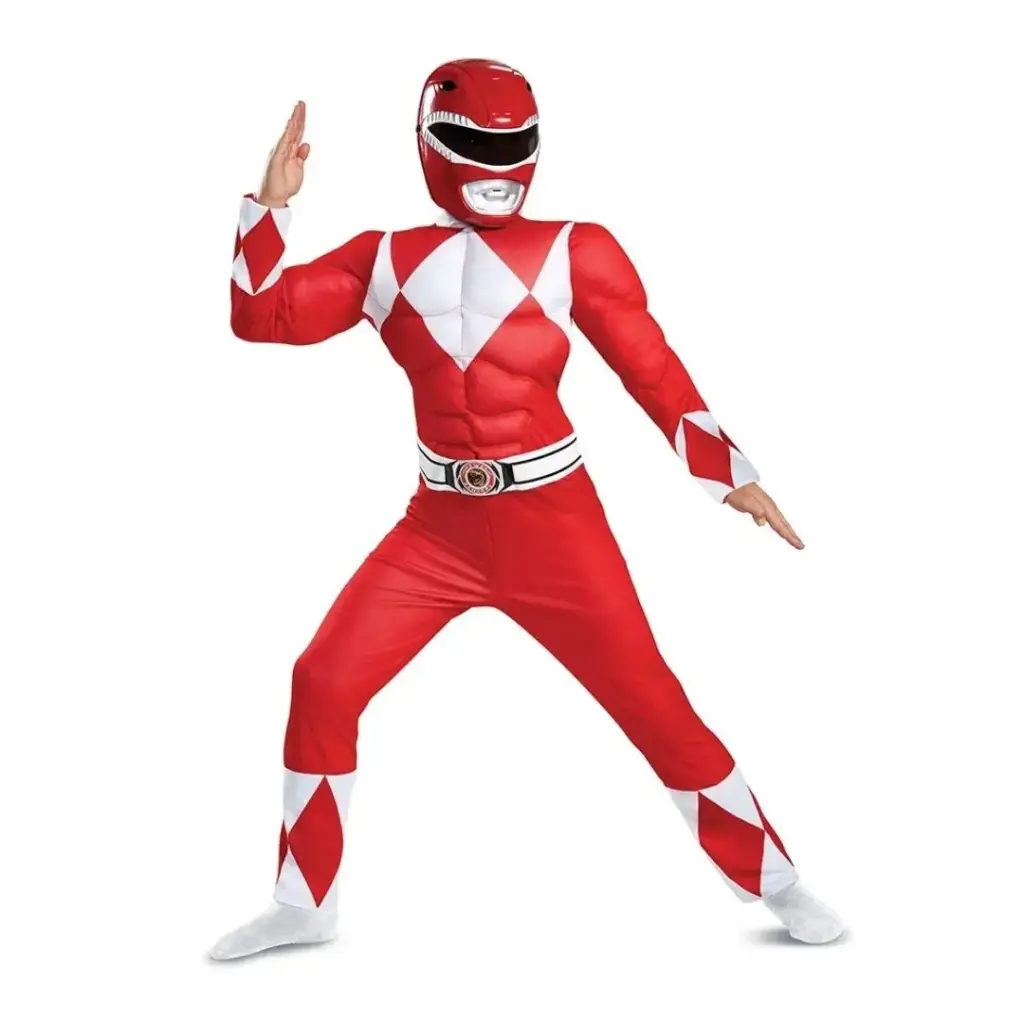 Red Ranger Costume for Kids & adults– Action Hero Fancy Dress