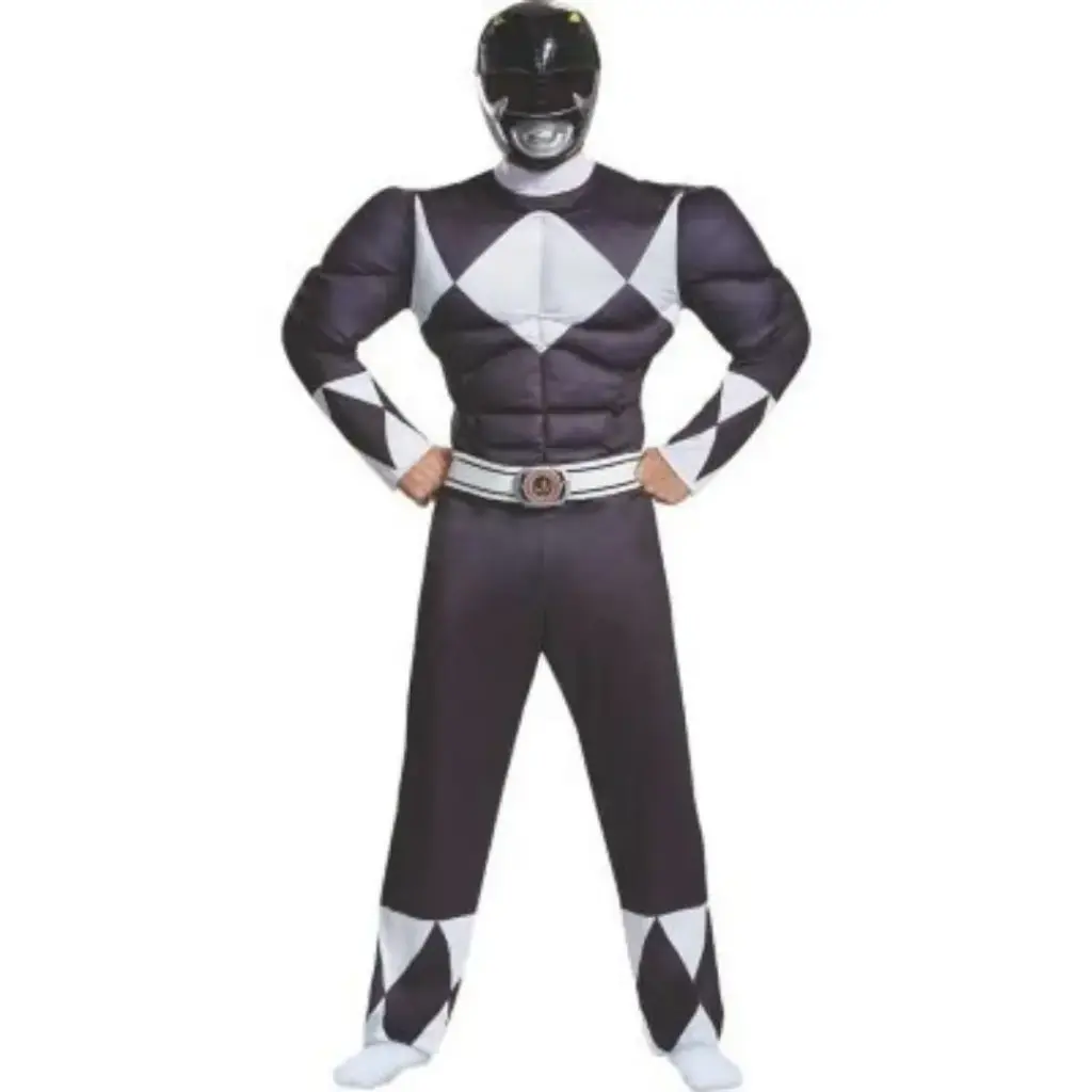 Black Ranger Costume for Kids & adults– Superhero Fancy Dress