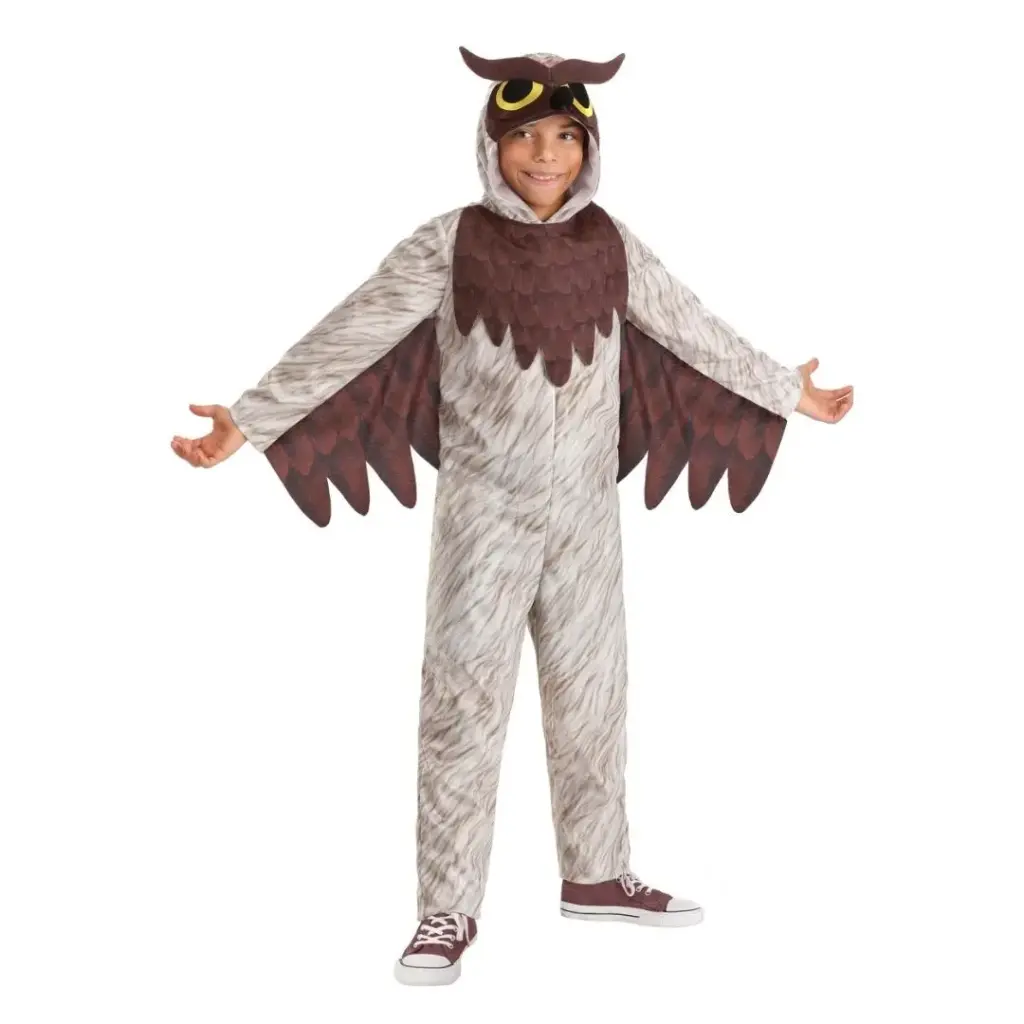 Multicolor Owl Costume for Kids & adults– Feathered Night Bird Fancy Dress