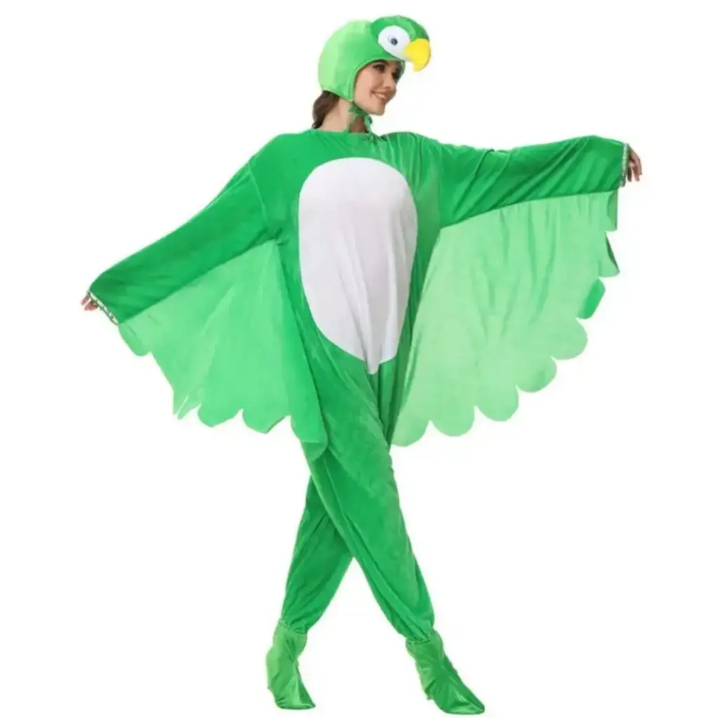 Green Bird Costume for Kids & adults– Vibrant & Feathered Fancy Dress