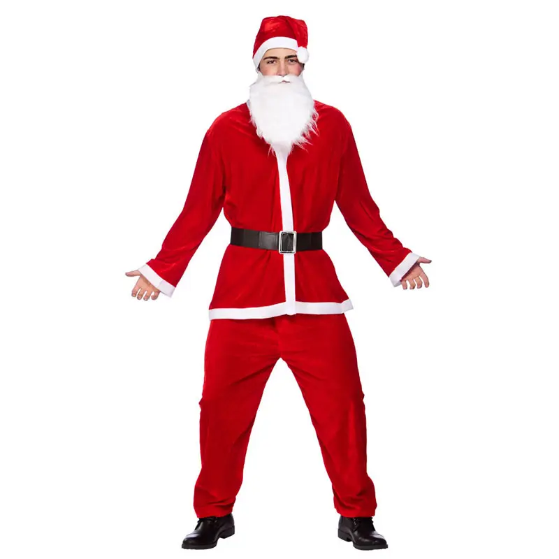 Santa Claus Boy Costume For Kids & adults– Festive Christmas Fancy Dress
