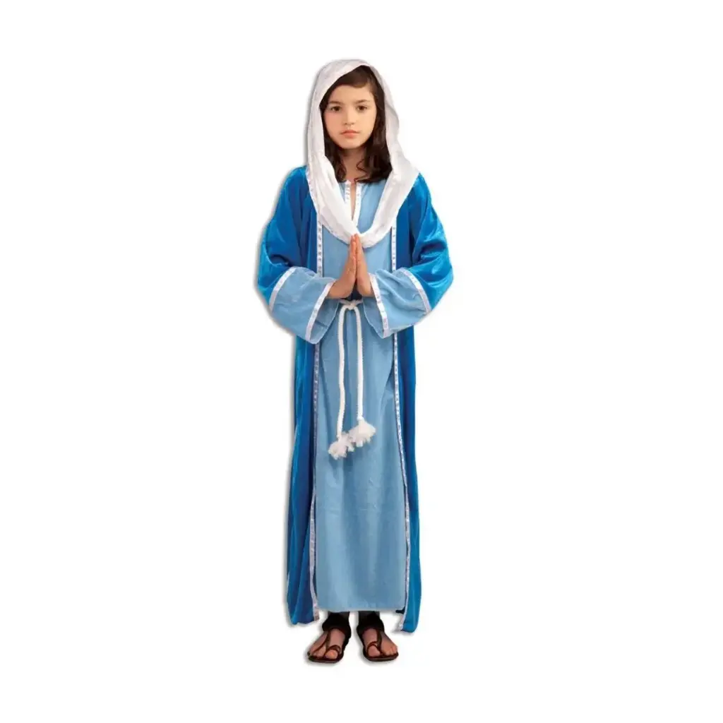 Virgin Mary Costume for Kids & Adults – Authentic Nativity & Religious Dress