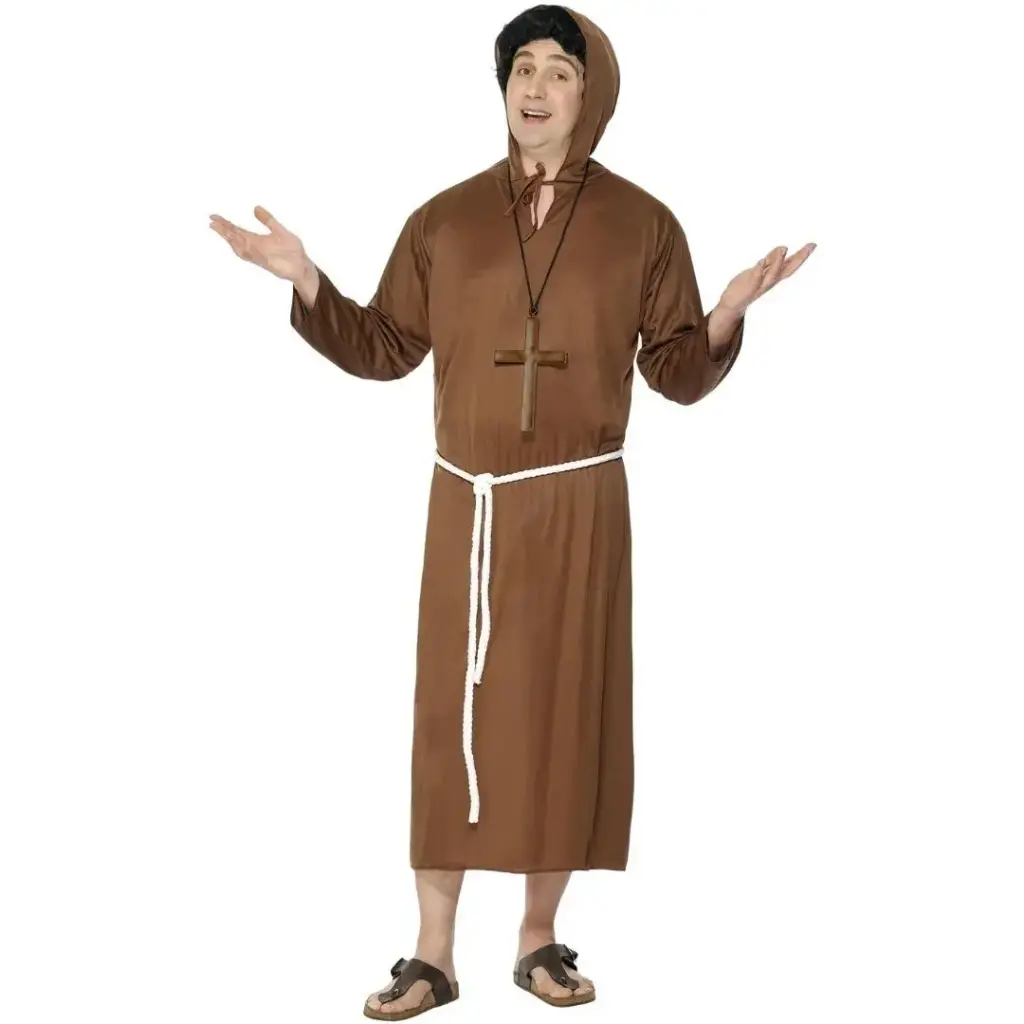 Monk Costume for Kids & Adults – Authentic Hooded Robe