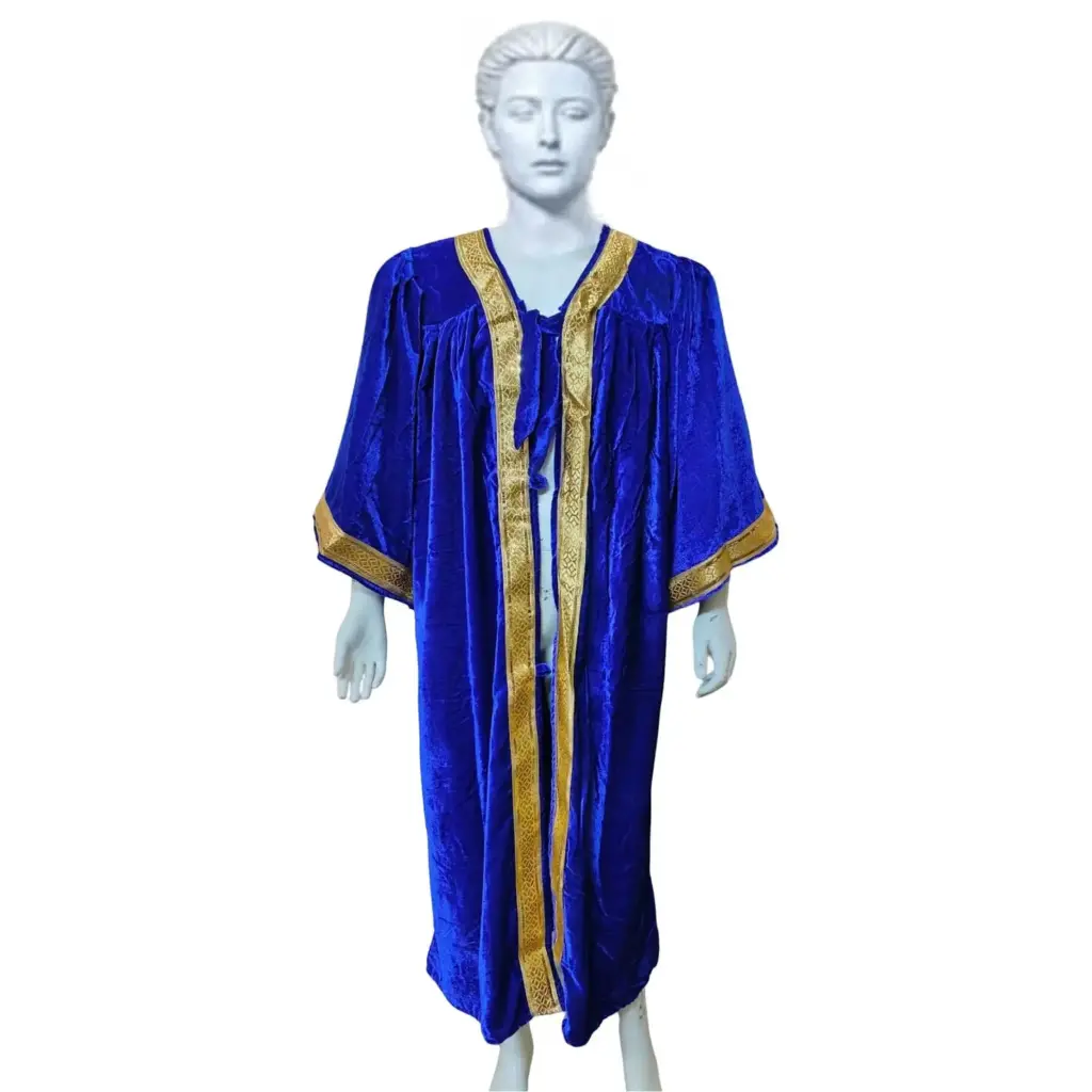 Royal Blue Velvet Graduation Gown for Rental– Premium Doctoral Regalia for Graduates