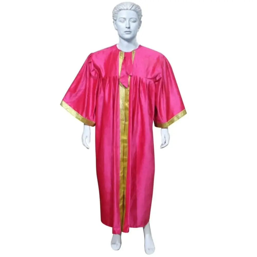Pink& White Graduation Gown-Velvet