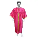 Pink& White Graduation Gown-Velvet