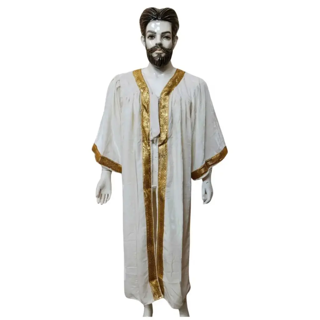  White Graduation Gown-Velvet