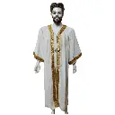  White Graduation Gown-Velvet