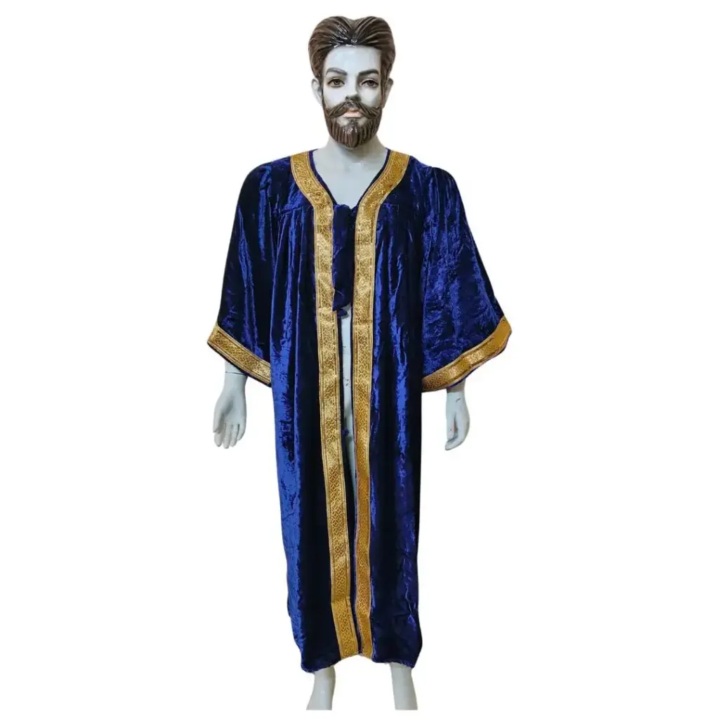 Dark Blue Graduation Gown-Velvet