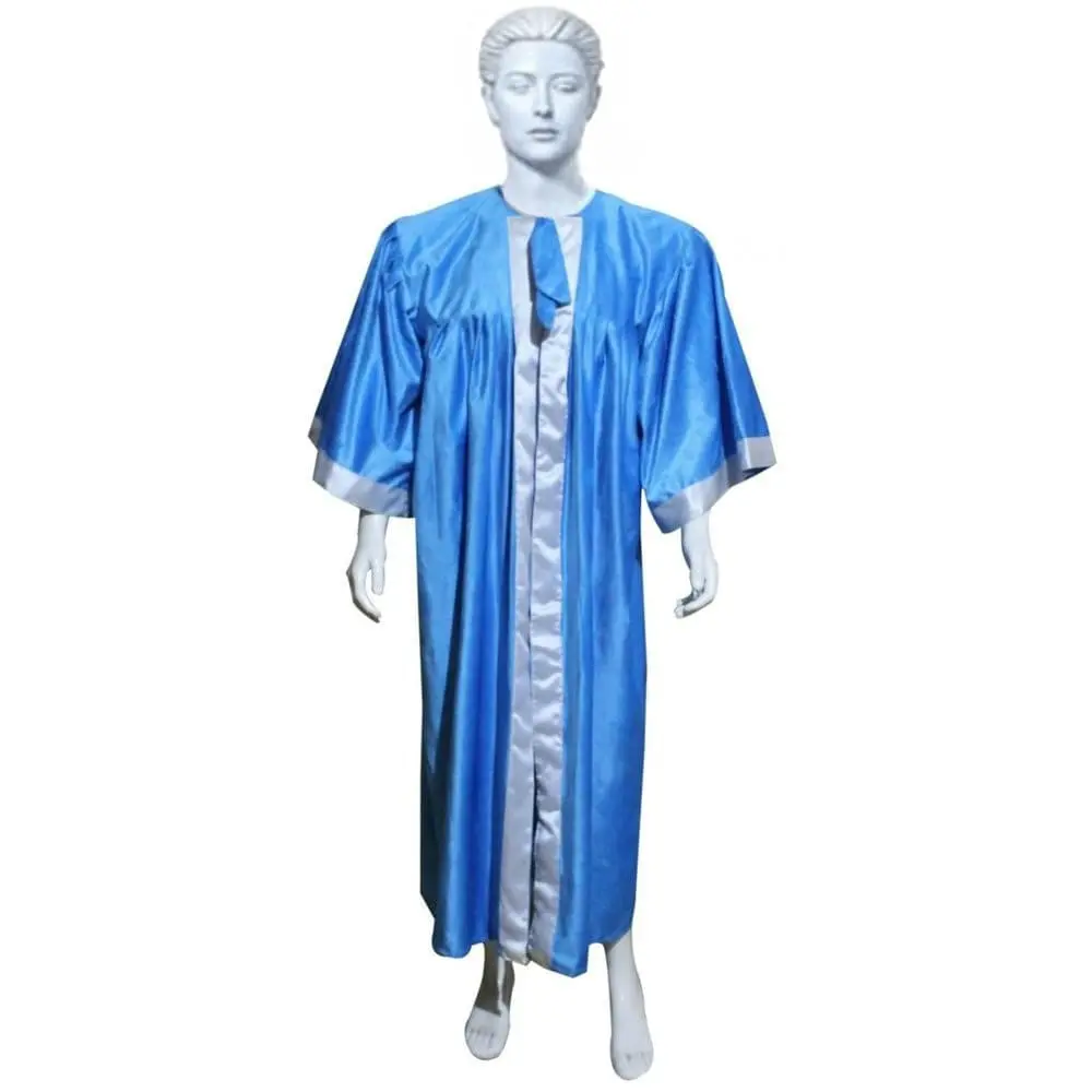 Blue Velvet Graduation Gown For Rental– Premium Academic Regalia for Graduates