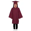 Maroon Color Graduation Gown-kids Matte 