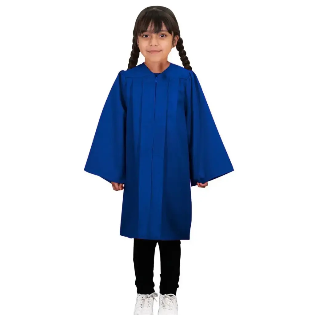 Royal Blue Graduation Gown-kids Matte 