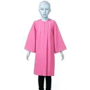 Pink & White Matte Graduation Gown for Kids Rental– Elegant Academic Attire