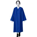 Royal Blue Matte Graduation Gown for Adults – Elegant Academic Regalia