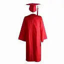 Red Graduation Gown-Adult Matte