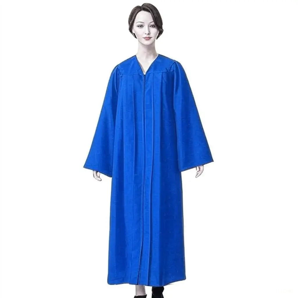 Blue Graduation Gown – Adult Matte Finish with Cap & Tassel