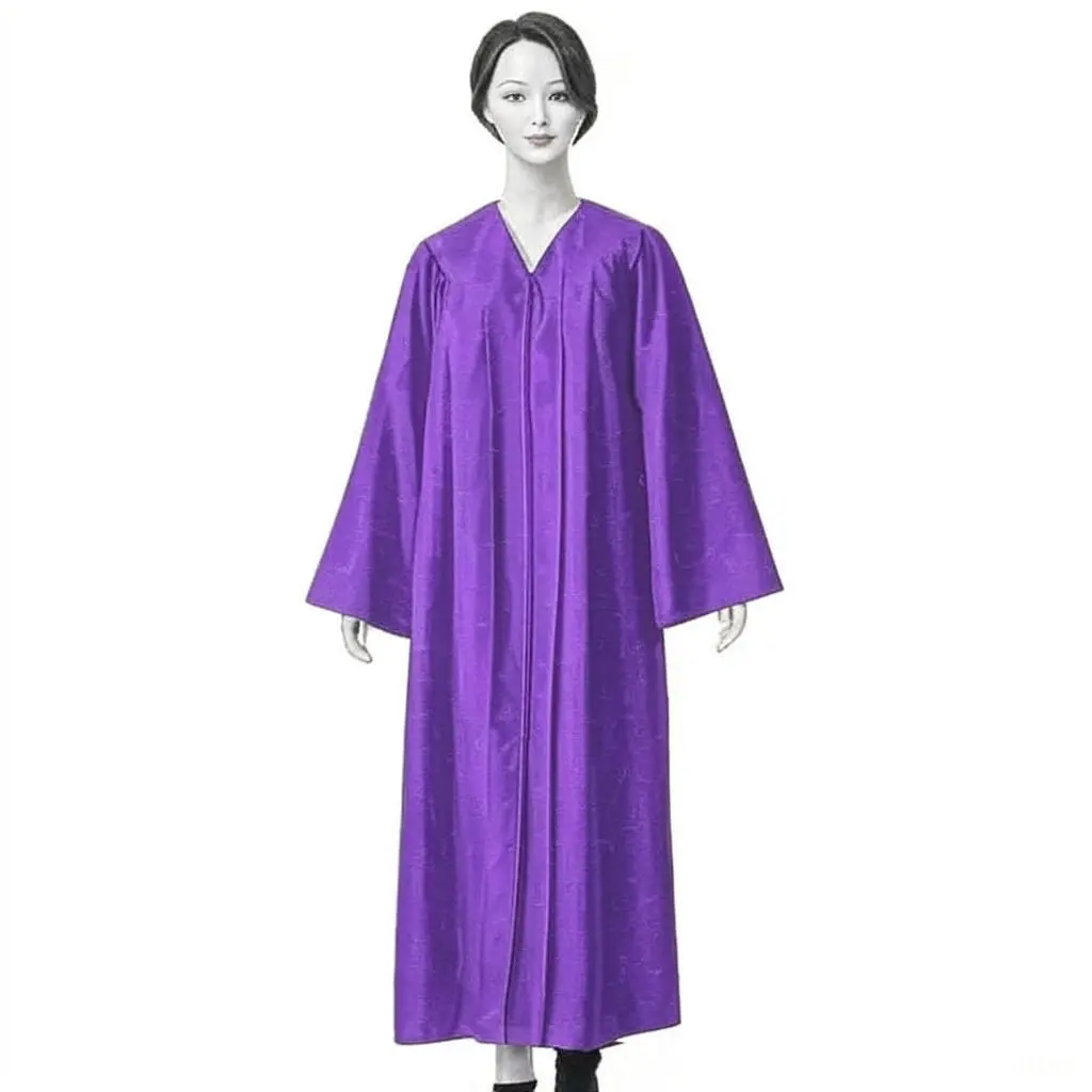 Purple Graduation Gown For Adult Matte Finish with Cap & Tassel