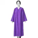 Purple Graduation Gown For Adult Matte Finish with Cap & Tassel