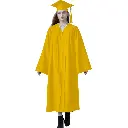 Yellow Graduation Gown-Adult Matte 