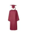Maroon Matte Graduation Gown for Kids – Elegant Academic Attire