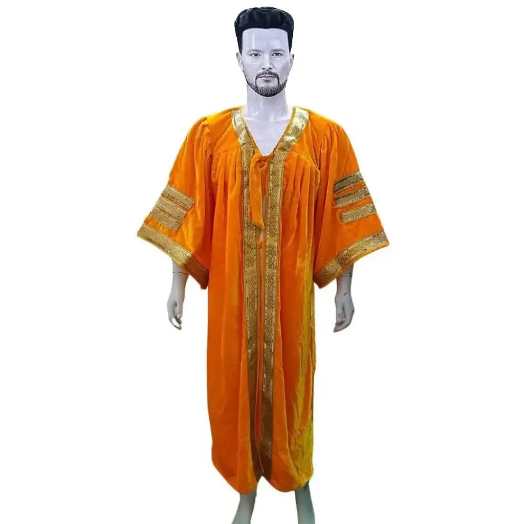 Yellow Velvet Graduation Gown – Premium Academic Regalia