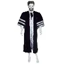 Black Graduation Gown-Adult Velvet 