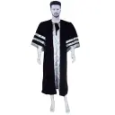 Black Graduation Gown-Adult Velvet 