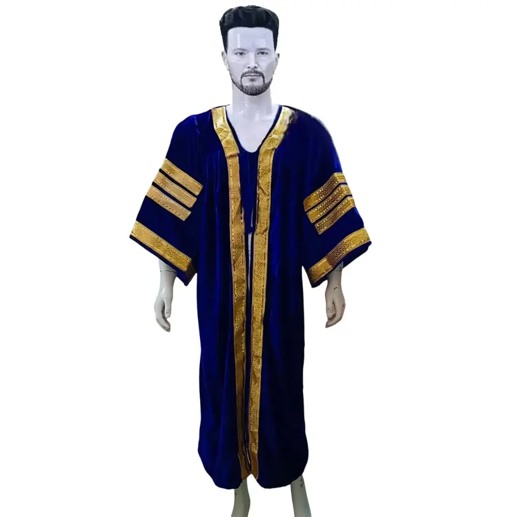 Royal Blue Graduation Gown-Adult Velvet 