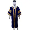 Royal Blue Velvet Graduation Gown – Premium Academic Regalia