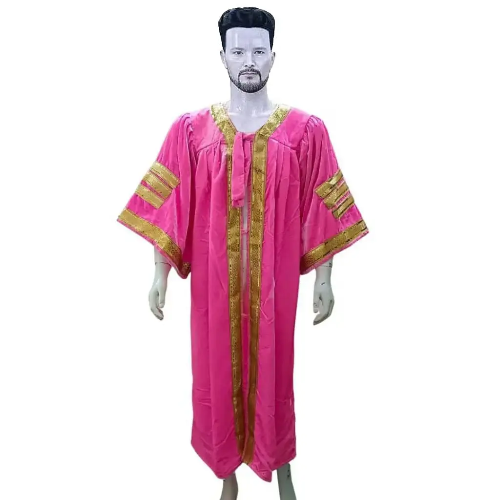 Pink Graduation Gown-Adult Velvet