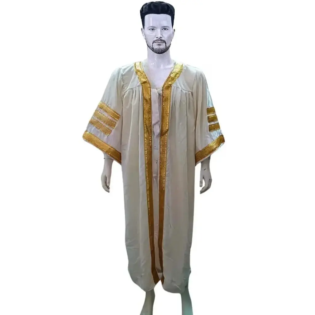 White Graduation Gown-Adult Velvet 