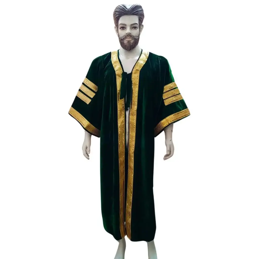 Forest Green Graduation Gown-Adult Velvet  