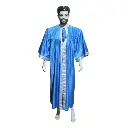 Blue Graduation Gown-Adult Velvet  