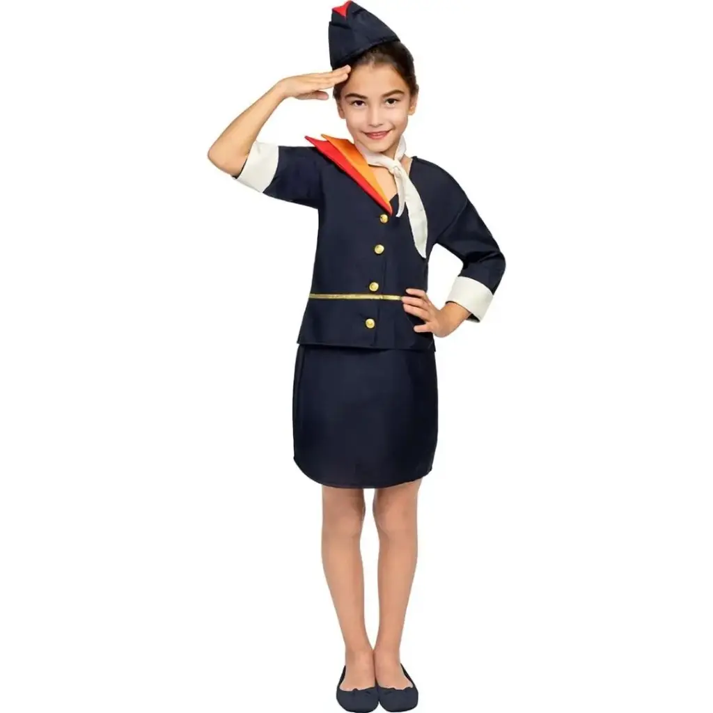 Air Hostess Costume – Women’s Stewardess Uniform Dress & Accessories