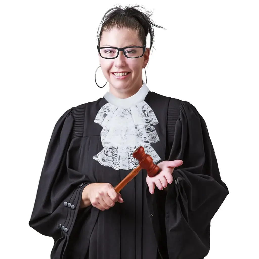 Black Judge Costume 