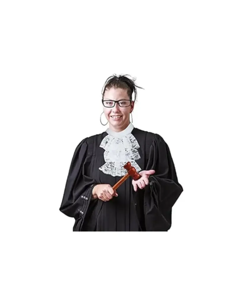 Black Judge Costume – Classic Judge Robe for Adults