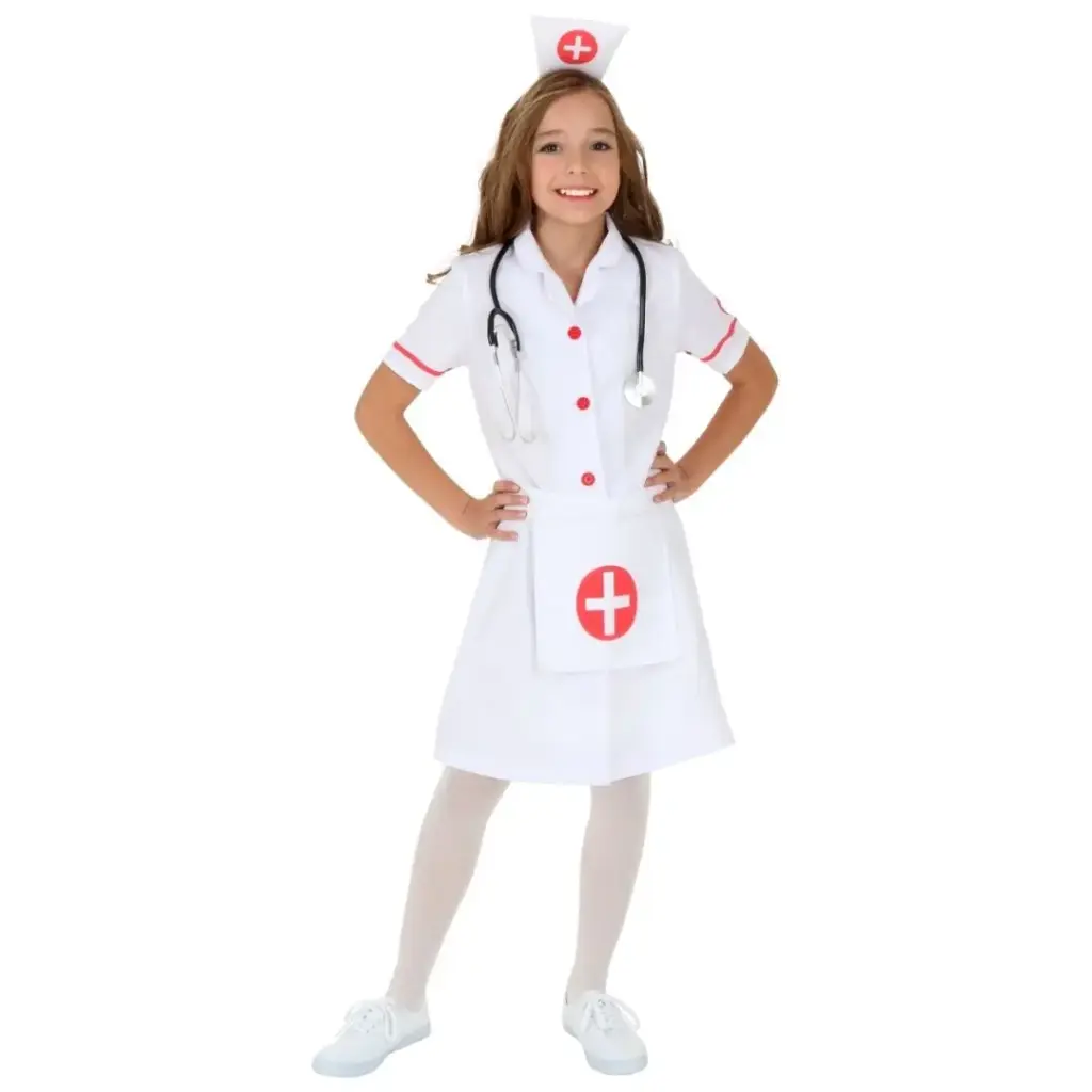 White Nurse Costume – Classic Medical Uniform