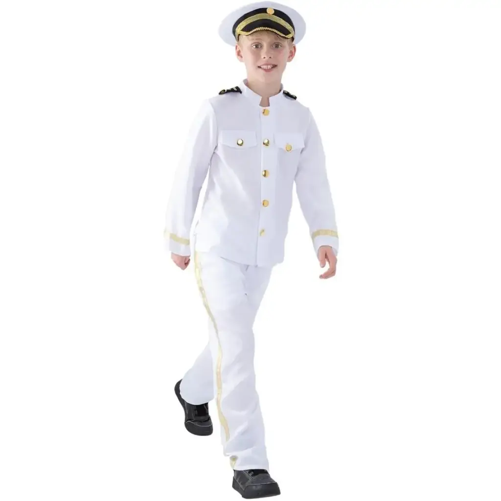 White Sailor Boy Costume – Classic Nautical Outfit