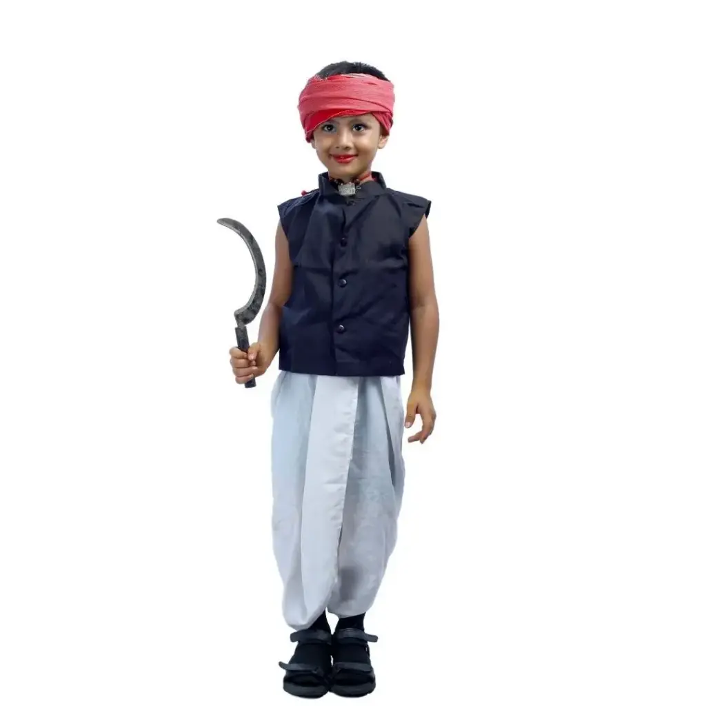 Multicolor Farmer Costume – Vibrant Farm-Themed Outfit